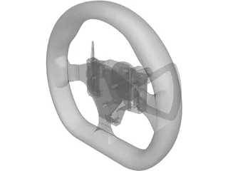 Steering Wheel 3D Model preview