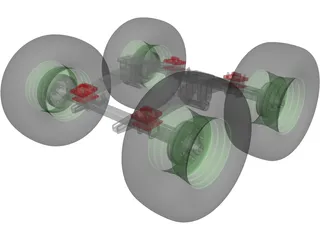 Suspension Rear 3D Model preview