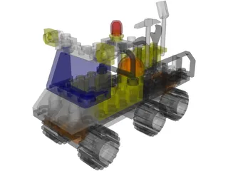 LEGO 6565 Construction Crew Utility Truck 3D Model preview
