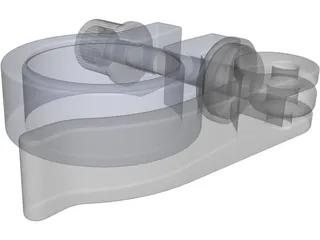 Bicycle Seat Clamp 3D Model preview