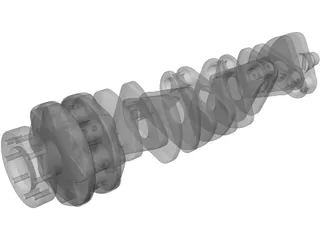 Crankshaft 3D Model preview