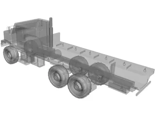 OshKosh MTVR MK27 Military 3-Axle Truck 3D Model preview