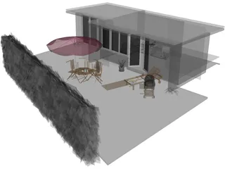 Bungalow 3D Model preview