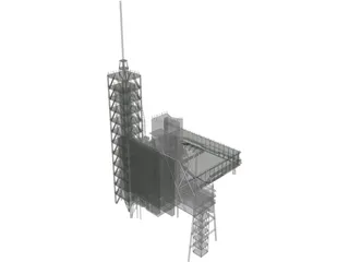 Shuttle Launch Gantry 3D Model preview