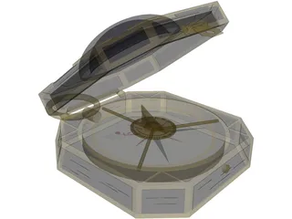 Compass Jack Sparrow 3D Model preview