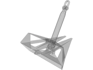 FLIPPER DELTA ANCHOR 7.5TONS 3D Model preview