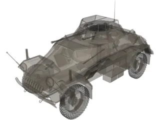 sd.kfz.222 3D Model preview