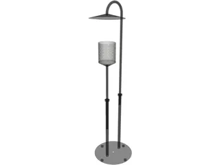 Rudy Mihu Corner Lamp 3D Model preview