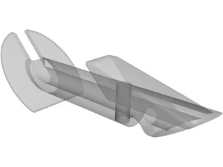 Glaucoma Implant 3D Model preview