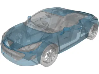 Peugeot RCZ (2010) 3D Model preview