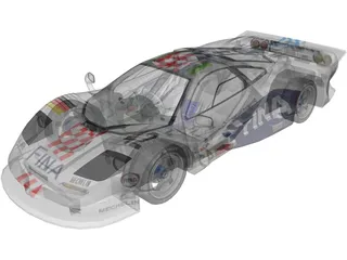 McLaren F1 GT (1995) 3D Model preview