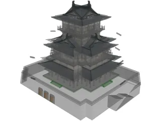 Shogun Japanese Castle 3D Model preview