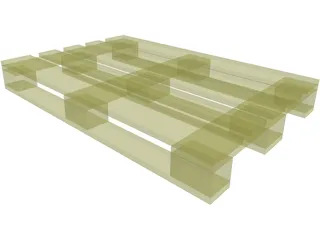 Europallet 3D Model preview