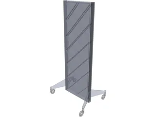 POP Display with Wheels 3D Model preview