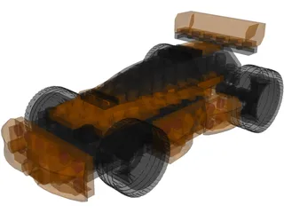 Lego Racer 3D Model preview
