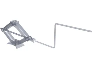 Scissor Car Jack 3D Model preview