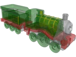 Thomas Locomotive 3D Model preview