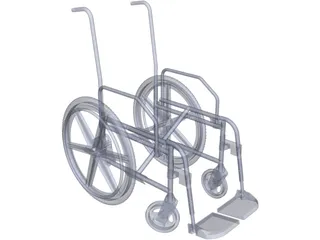 Wheelchair Chassis 3D Model preview