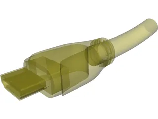 HDMI Plug 3D Model preview
