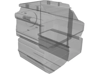 Honda GX-391 Engine 3D Model preview