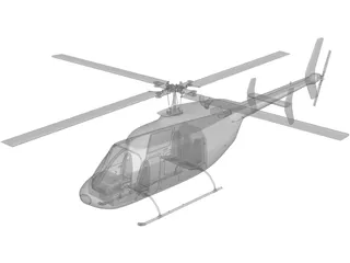 Bell 206 JetRanger 3D Model preview