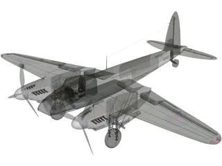 de Havilland DH.98 Mosquito 3D Model preview