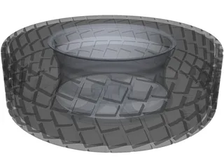 Wheel 225/75 R16 3D Model preview