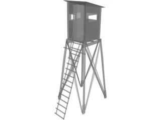 Hunting Blind 3D Model preview