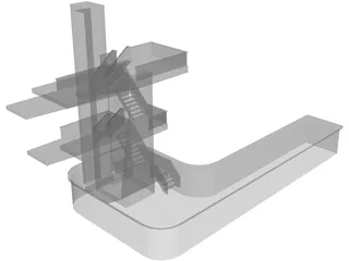 Diving Boards 3D Model preview
