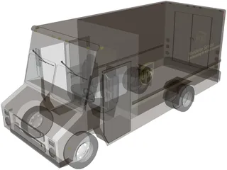 UPS Step Van 3D Model preview