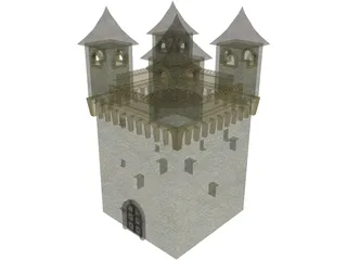 Medival Castle 3D Model preview