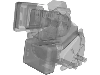 Briggs&Stratton Baja Engine 3D Model preview