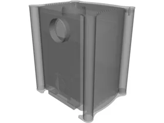 Firebelly FB1 Wood Burning Stove 3D Model preview