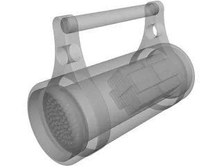 Dive Light 3D Model preview