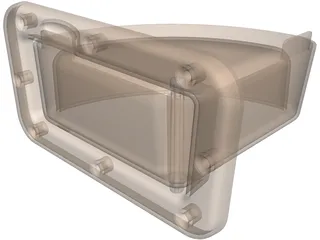 Stowable Dog Dish 3D Model preview