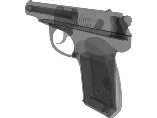 Makarov Pistol 3D Model preview