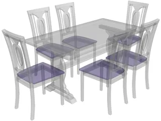 Table Chinese Style 3D Model preview