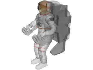 Astronaut 3D Model preview