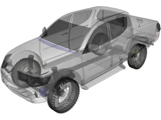 Mitsubishi Triton 3D Model preview