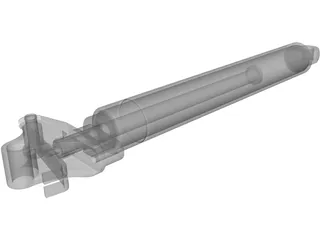 Gas Spring 3D Model preview