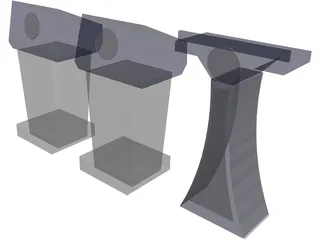 Podium 3D Model preview