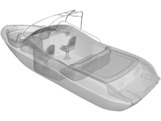 Sea Chaser Boat 3D Model preview