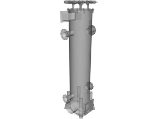 Biomass Heat Exchanger 3D Model preview