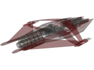 Narn Heavy Cruiser 3D Model preview