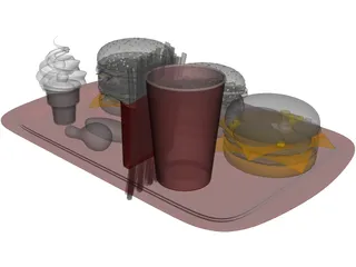 McDonalds Food 3D Model preview