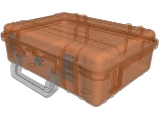 Hard Shell Pelican Camera Storage Case 3D Model preview