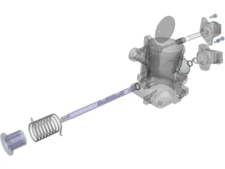 Carburator Pride 3D Model preview