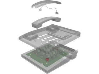 Telephone 3D Model preview