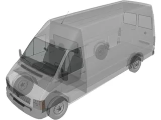 Volkswagen LT Long 3D Model preview