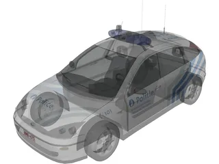 Ford Focus Police (Belgium) 3D Model preview